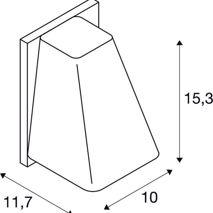 SLV Buitenlamp WALLYX IP44 Antraciet - Doika - Buitenverlichting - SLV - 4024163113304 - 227195