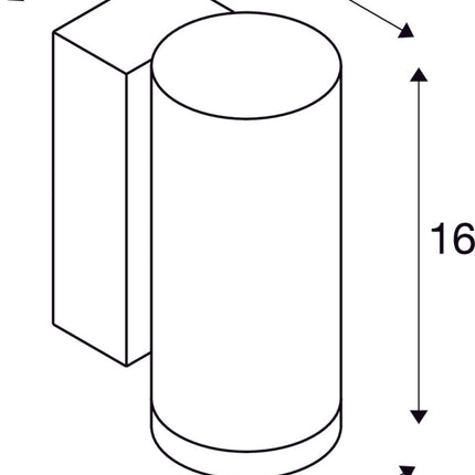 SLV Buitenlamp ENOLA ROUND S IP65 Antraciet