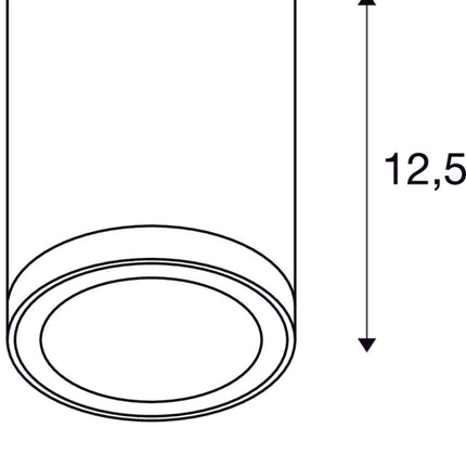 SLV Buitenlamp ENOLA ROUND S IP65 Antraciet