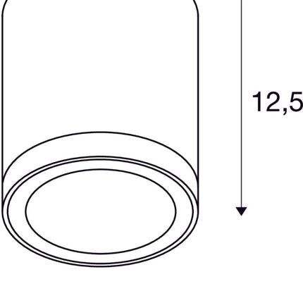 SLV Buitenlamp ENOLA ROUND M IP65 Antraciet