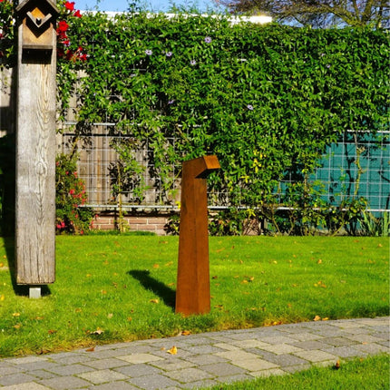 Staande buitenlamp cortenstaal 10x15x80cm (DxBxH) - Doika - Buitenverlichting - Gardd -  - GARDD-C5S-800
