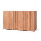 Volente Achterwand Voor 3x 240 liter 205x88x119cm Douglas Hout - Doika - Ombouw Kliko Achterwand - Volente - 