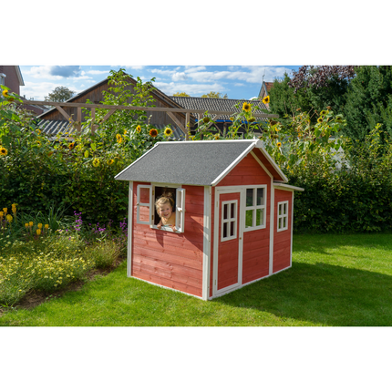 EXIT Cabane en bois Loft 150 - rouge