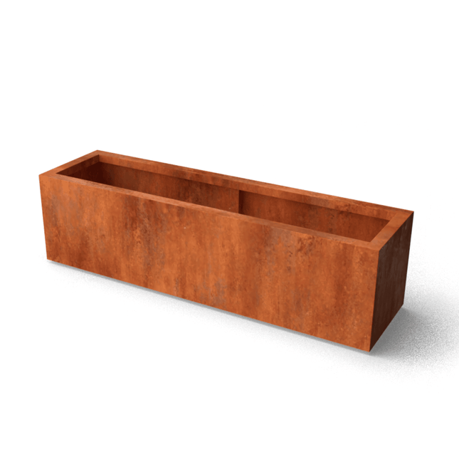 ArtesaB19 plantenbak - 150x40x40cm 36kg - cortenstaal - LetterBox - Plantenbak - Geroba - ArtesaB19