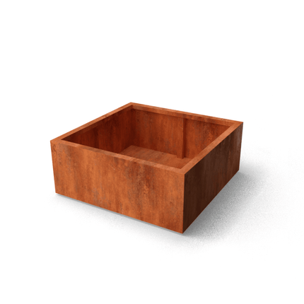 ArtesaB8 plantenbak - 100x100x40cm 44kg - cortenstaal - LetterBox - Plantenbak - Geroba - ArtesaB8