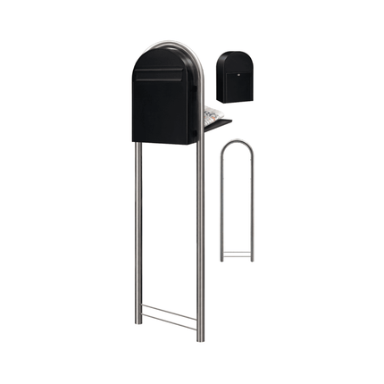 Bobi Classic B RAL 9005 zwart (structuur) - LetterBox - Brievenbus - Bobi - 6417237006325 - 01.01.09.35 str. zwart RAL9005