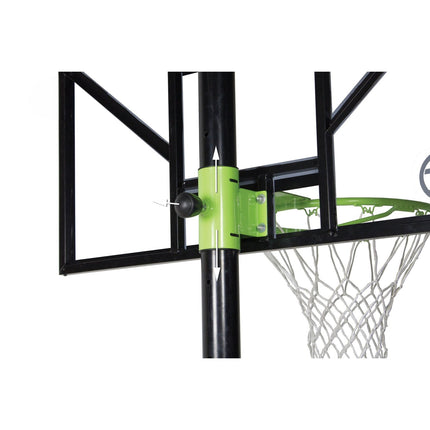 EXIT Comet verplaatsbaar basketbalbord - groen/zwart - Doika BV - Basketbal - EXIT Toys - 8718469466955 - 46.65.10.00