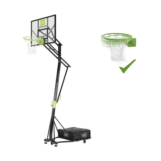 EXIT Galaxy verplaatsbaar basketbalbord op wielen met dunkring - groen/zwart - Doika BV - Basketbal - EXIT Toys - 8718469464449 - 46.05.11.00