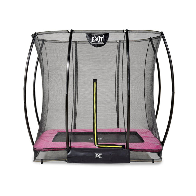 EXIT Silhouette inground trampoline 153x214cm met veiligheidsnet - roze - Doika BV - Trampoline - EXIT Toys - 8720088262481 - 12.95.57.60