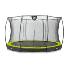 EXIT Silhouette inground trampoline ø427cm met veiligheidsnet - groen - Doika BV - Trampoline - EXIT Toys - 8719743250581 - 12.95.14.40