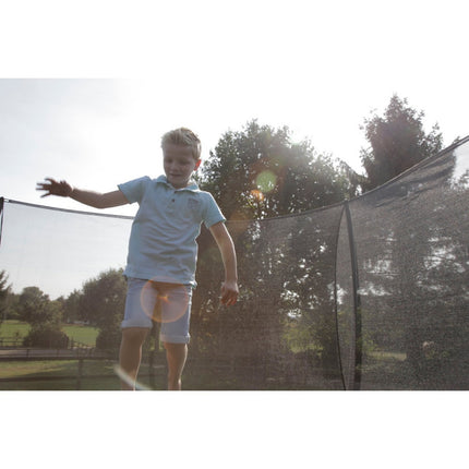 EXIT Silhouette inground trampoline ø427cm met veiligheidsnet - groen - Doika BV - Trampoline - EXIT Toys - 8719743250581 - 12.95.14.40