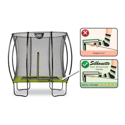 EXIT Silhouette trampoline 153x214cm - groen - Doika BV - Trampoline - EXIT Toys - 8720088262412 - 12.93.57.40