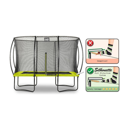 EXIT Silhouette trampoline 214x305cm - groen - Doika BV - Trampoline - EXIT Toys - 8719743250277 - 12.93.70.40