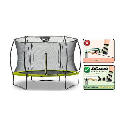 EXIT Silhouette trampoline ø305cm - groen - Doika BV - Trampoline - EXIT Toys - 8719743250246 - 12.93.10.40