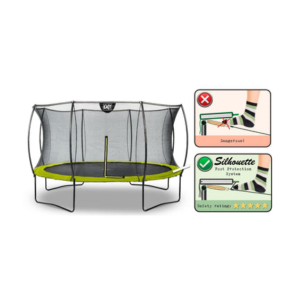 EXIT Silhouette trampoline ø366cm - groen - Doika BV - Trampoline - EXIT Toys - 8719743250253 - 12.93.12.40