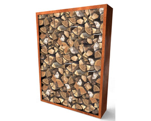 Geroba houtopslag Egura Cortenstaal 150x38,5x200cm 58kg - Doika BV - Houtopslag - Geroba - EguraC6
