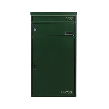 Safepost pakketbrievenbus 65 met plat dak racegroen RAL 6009 - Doika BV - Pakketbrievenbus - Safepost - 7330589003264 - 900326