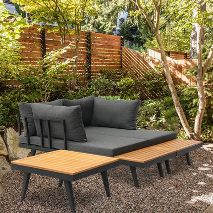 SenS-Line Loungeset Costa zwart - Doika BV - Loungeset - SenS-Line - 8720289831660 - 82064-B