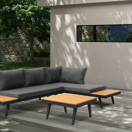 SenS-Line Loungeset Costa zwart - Doika BV - Loungeset - SenS-Line - 8720289831660 - 82064-B