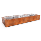 TaulaAC7 watertafel - 300x80x40cm 200kg - cortenstaal - Doika - Watertafel - Geroba - TaulaAC7