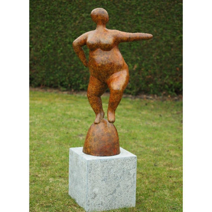 Thermobrass Dikke naakte vrouw 107x35x60cm (HxBxL) - Doika BV - Bronzen beeld - Thermobrass - 5410807587805 - B58780