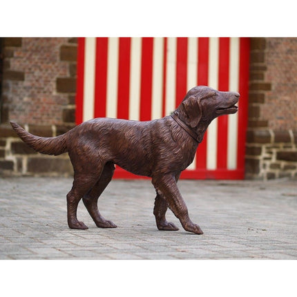 Thermobrass Labrador 70x30x115cm (HxBxL) - Doika BV - Bronzen beeld - Thermobrass - 5410807907269 - B726