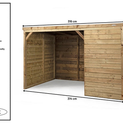 Voldux Schuilstal Herfst 314 x 203 x 196 cm - Doika BV - Schuilstal - Voldux - 8720569173244 - 8720569173244