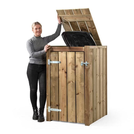 Volente Kliko Ombouw 1x 240 liter 73x87,5x119cm Geïmpregneerd hout - Doika BV - Ombouw Kliko - Volente - 8720569172919 - 8720569172919