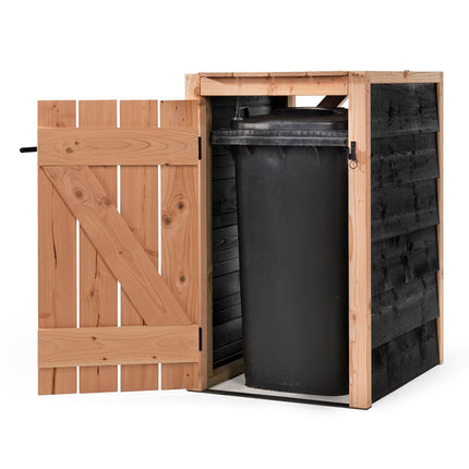 Volente Kliko Ombouw 1x 240 liter 73x88x119cm Douglas Hout Zwart - Doika BV - Ombouw Kliko - Volente - 8720569173336 - 8720569173336